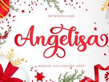 Angelisa modern calligraphy preview picture