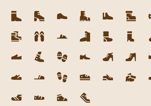 Shoes Solid Icons