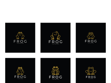 frog logo simple vector design template preview picture