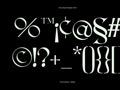 AO Dreya - Display Font