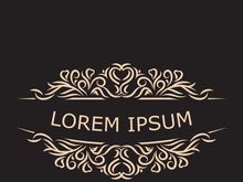 Luxury Logo template flourishes elegant ornament Fashion vector illustration