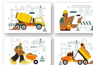 10 Construction Vector Illustration