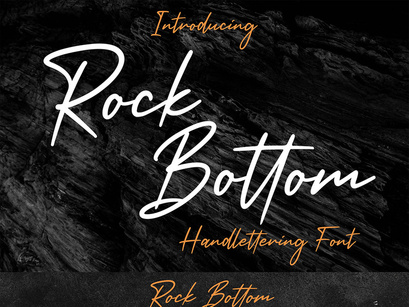 Rock Bottom Handwritten Font