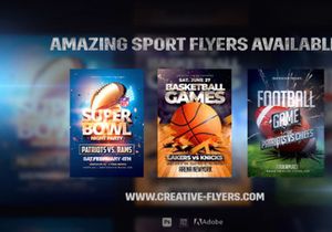 Football Game PSD Flyer Templates