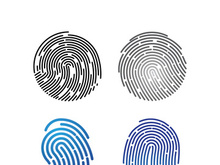 Fingerprint logo vector illustration icon template design