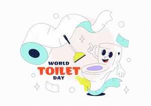 6 World Toilet Day Illustration