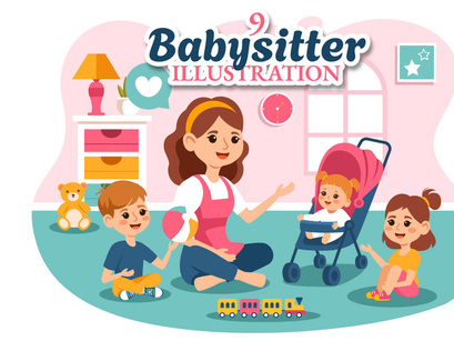 9 Babysitter Services Illustration