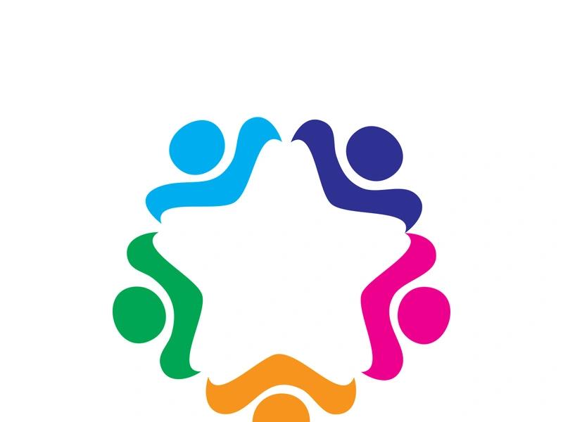 Community logo business template and icon people vector