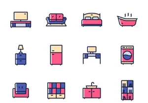 Futon - 15 Furniture Icons