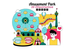 10 Amusement Park Illustration preview picture