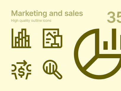 Marketing and Sales icons