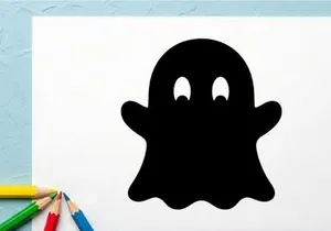 Niedliche Geister-Illustration für Halloween oder gruselige Themen