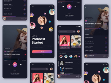 Podcast App UI Kit preview picture