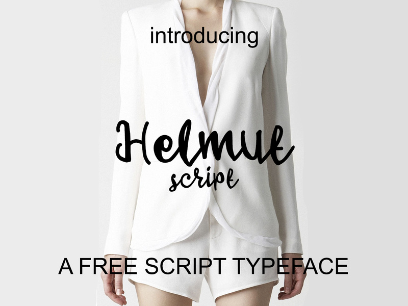 Helmut - free script typeface
