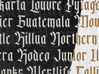 Agise Rujdi - Blackletter Decorative Font