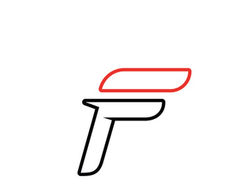 F logo and symbol vector icon app preview picture