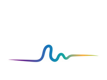 Sound waves vector illustration design template