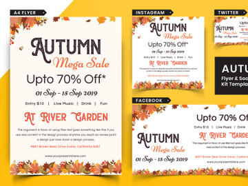 Autumn Festival Flyer & Social Media Pack-13 preview picture