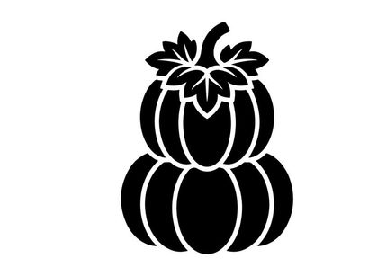 Labu Halloween Bergaya dengan Desain Daun untuk Dekorasi Musim Gugur
