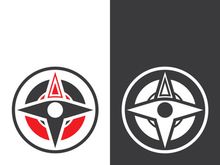 Compass logo template vector icon illustration design