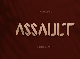 Assault Display Font preview picture