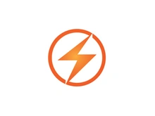 Strom Thunderbolt Template vector icon illustration design