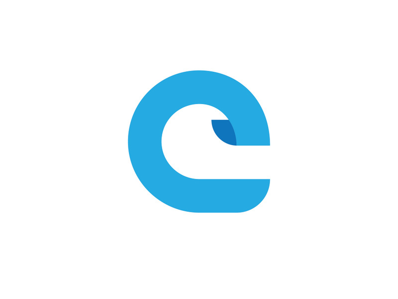 Letter E logo icon design template