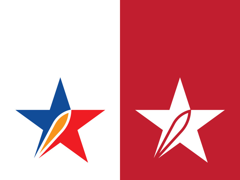 Star icon template vector illustration design