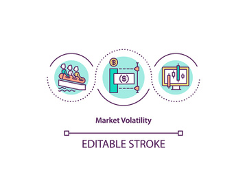 Market volatility concept icon preview picture