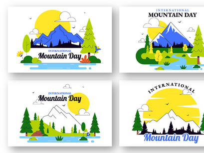 10 International Mountain Day Illustration
