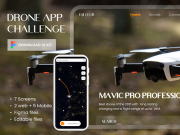 Drone app design preview picture