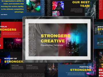 Strongers Creative Powerpoint Template preview picture