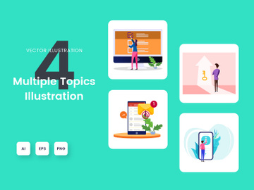 Multiple topics illustration preview picture