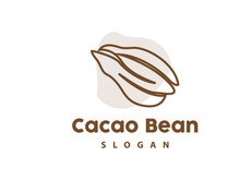 Cacao Logo, Cocoa Fruit Plant Logo