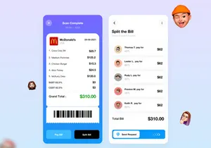 Bill Split Mobile App Design