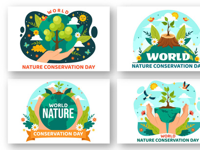 9 World Nature Conservation Day Illustration