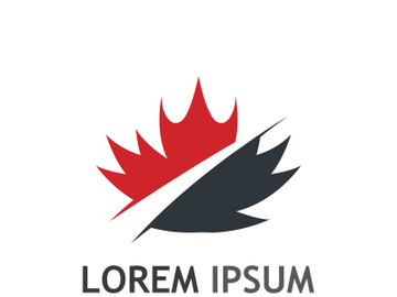 Maple leaf logo design with creative idea preview picture