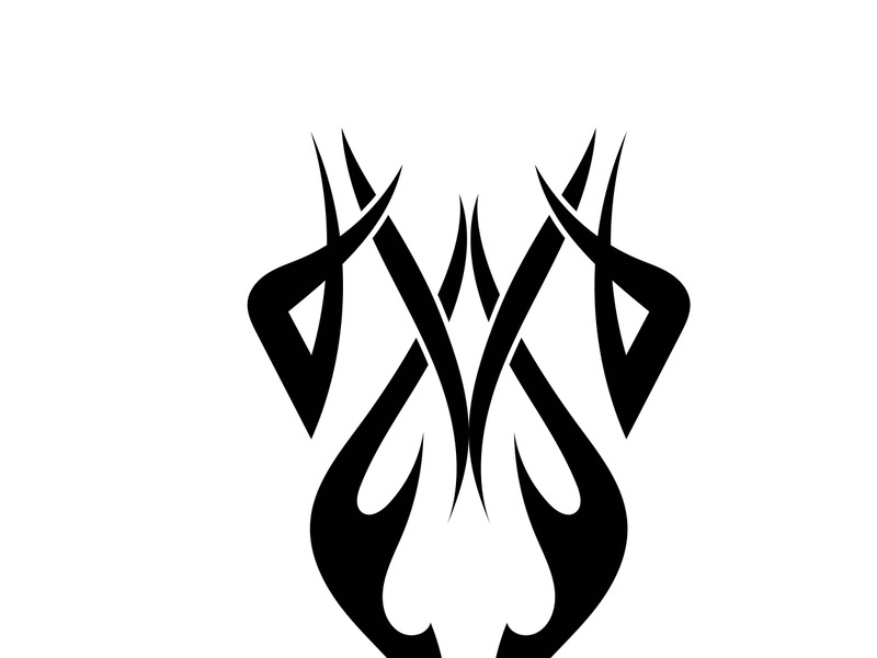 Tribal tattoos. Art tribal tattoo. Vector sketch of a tattoo. Idea for design