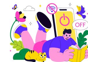 10 Digital Detox Retreat Illustration