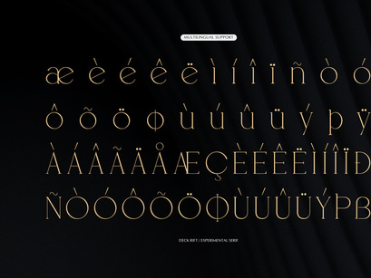 Deck Rift | Experimental Serif