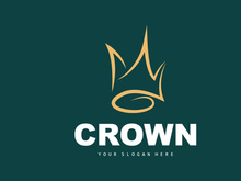 Crown Logo, King And Queen Icon Design