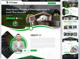 Window & Door Repair and Replacement Website UI Kit preview picture