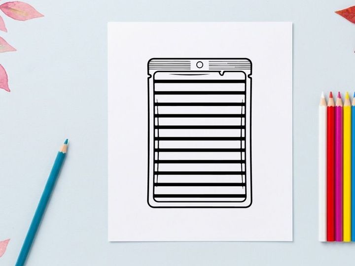 Empty Mylar Ziplock Pouch Vector Illustration for Product Packaging Design