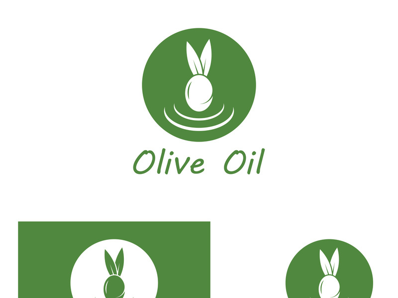 Olive fruit logo design.