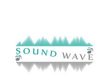 Sound waves vector illustration design template