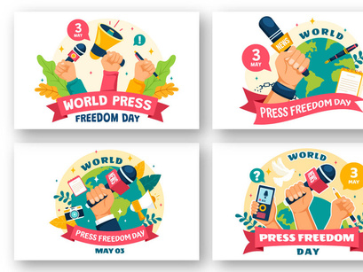 12 World Press Freedom Day Illustration