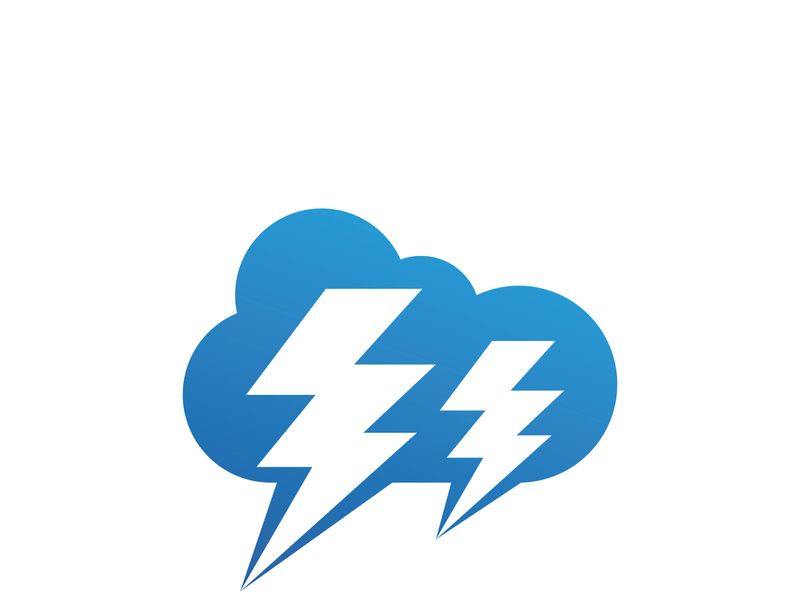 Lightning bolt flash thunderbolt icons vector