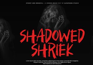Spooky And Dreadful - Brush Font