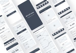 Fintech Wireframe UI Kit