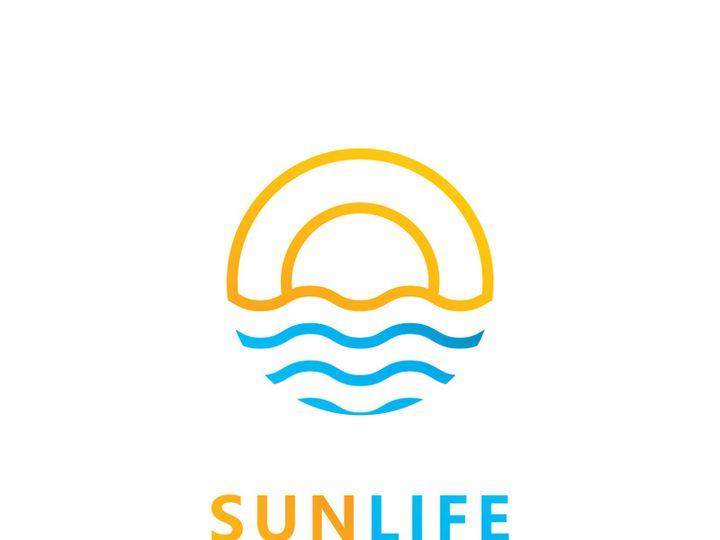 Sun logo icon vector design template